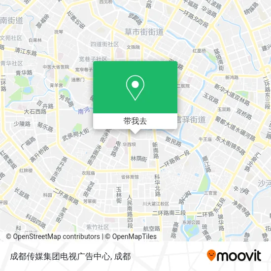 成都传媒集团电视广告中心地图