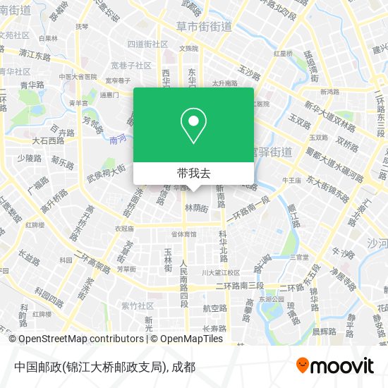 中国邮政(锦江大桥邮政支局)地图