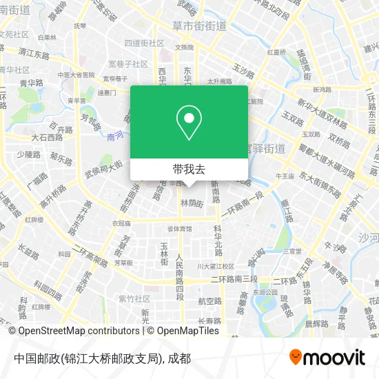 中国邮政(锦江大桥邮政支局)地图
