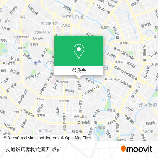 交通饭店客栈式酒店地图