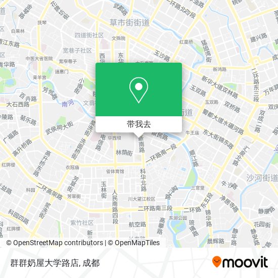 群群奶屋大学路店地图