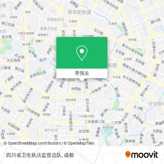 四川省卫生执法监督总队地图