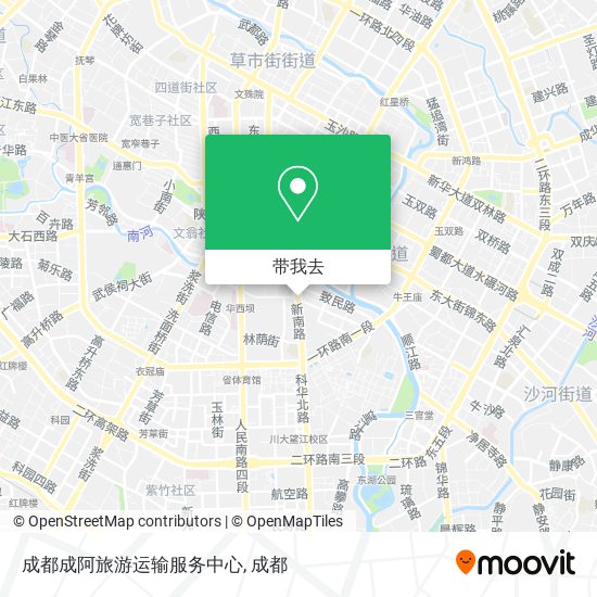 成都成阿旅游运输服务中心地图