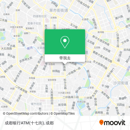 成都银行ATM(十七街)地图