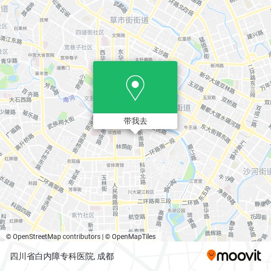四川省白内障专科医院地图