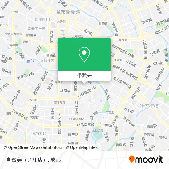自然美（龙江店）地图