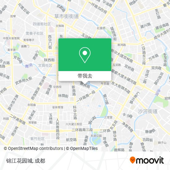 锦江花园城地图