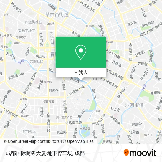 成都国际商务大厦-地下停车场地图