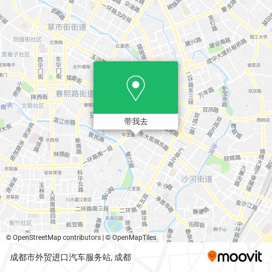 成都市外贸进口汽车服务站地图