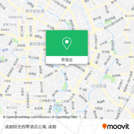 成都阳光四季酒店公寓地图