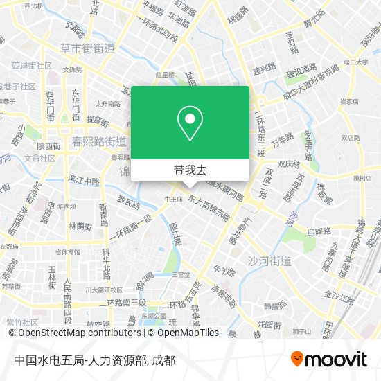 中国水电五局-人力资源部地图