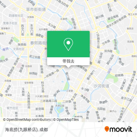 海底捞(九眼桥店)地图