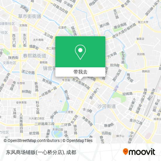 东风商场铺贩(一心桥分店)地图