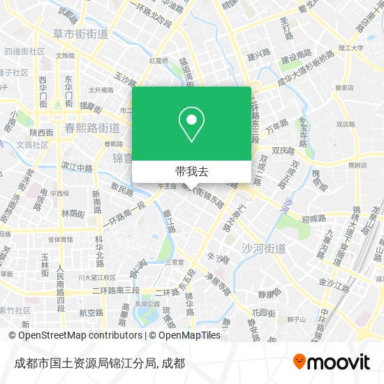 成都市国土资源局锦江分局地图