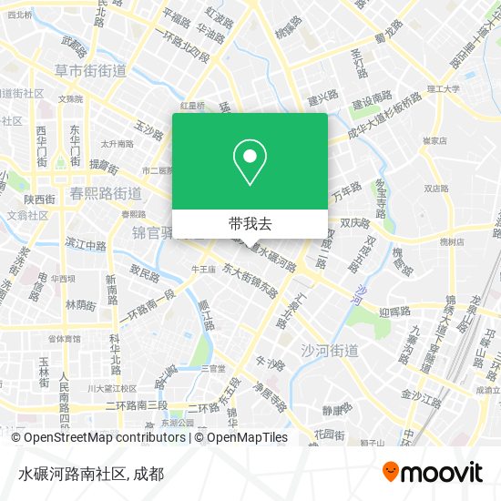水碾河路南社区地图