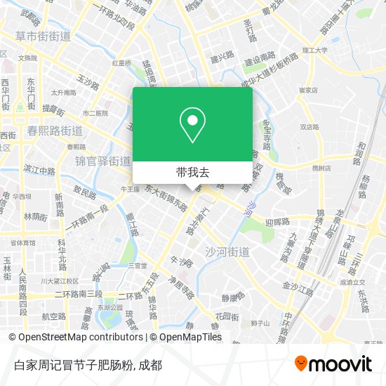 白家周记冒节子肥肠粉地图