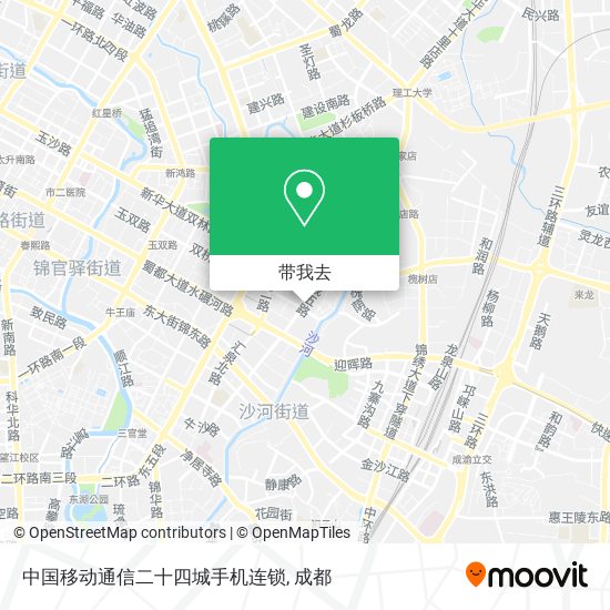 中国移动通信二十四城手机连锁地图