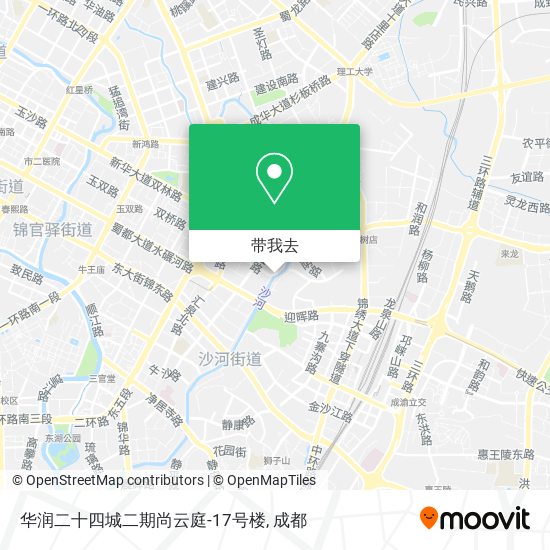 华润二十四城二期尚云庭-17号楼地图
