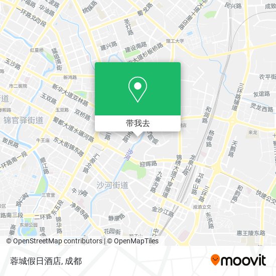 蓉城假日酒店地图