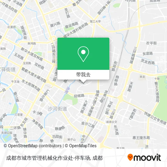 成都市城市管理机械化作业处-停车场地图