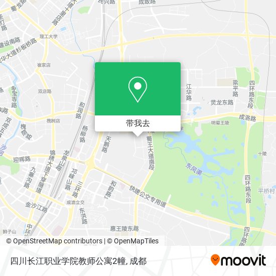 四川长江职业学院教师公寓2幢地图