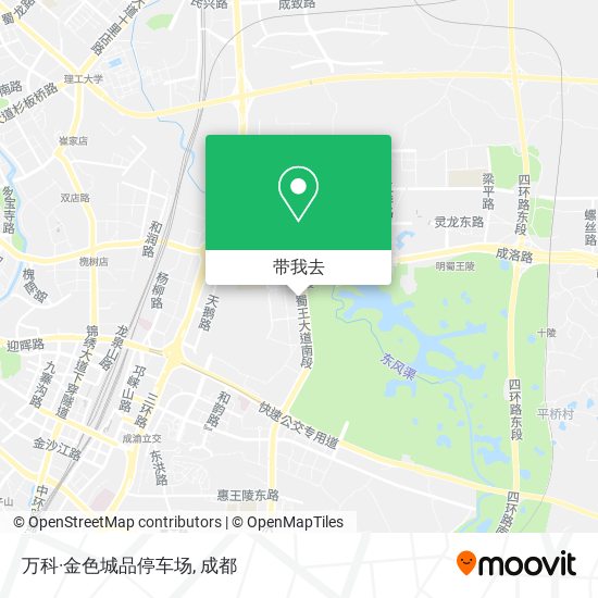 万科·金色城品停车场地图