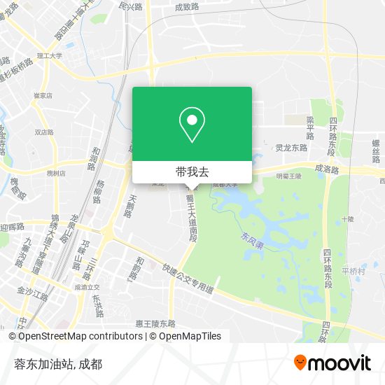 蓉东加油站地图
