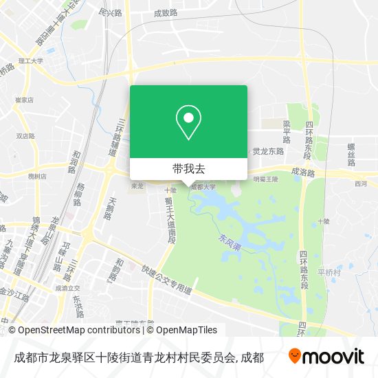 成都市龙泉驿区十陵街道青龙村村民委员会地图