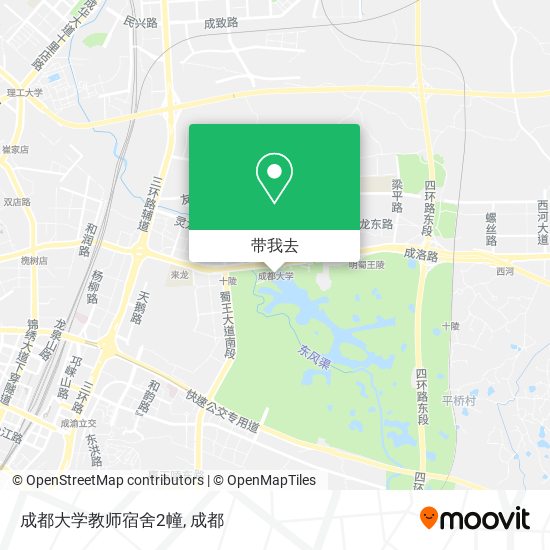 成都大学教师宿舍2幢地图