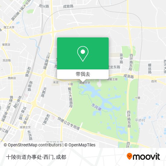 十陵街道办事处-西门地图