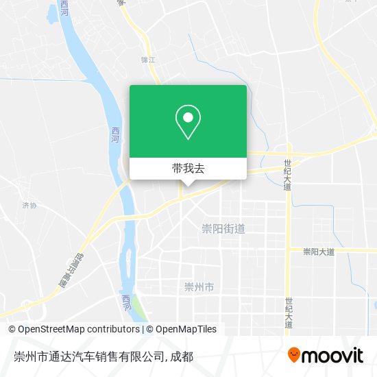 崇州市通达汽车销售有限公司地图