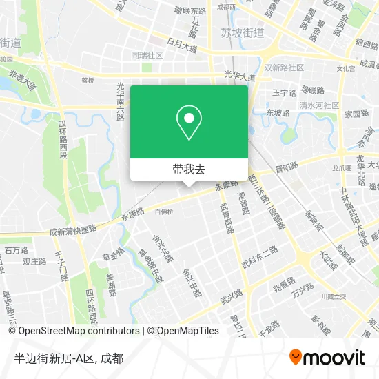 半边街新居-A区地图