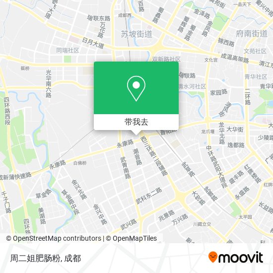 周二姐肥肠粉地图