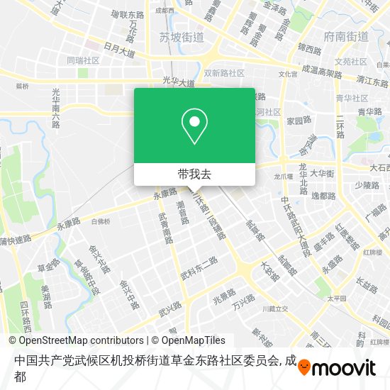 中国共产党武候区机投桥街道草金东路社区委员会地图
