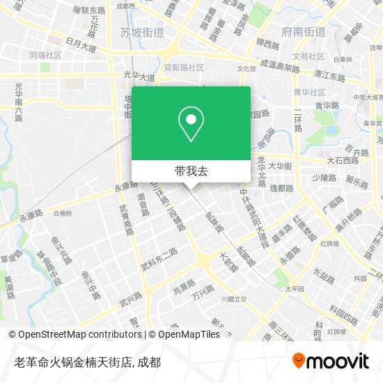 老革命火锅金楠天街店地图