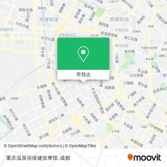 重庆温泉浴保健按摩馆地图