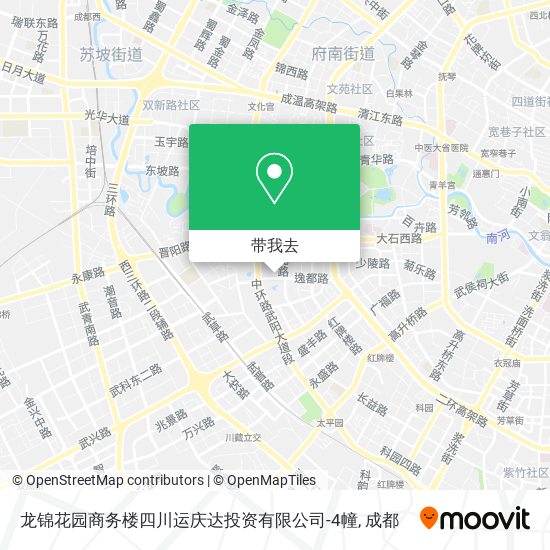 龙锦花园商务楼四川运庆达投资有限公司-4幢地图