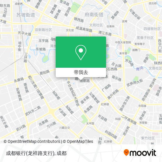 成都银行(龙祥路支行)地图