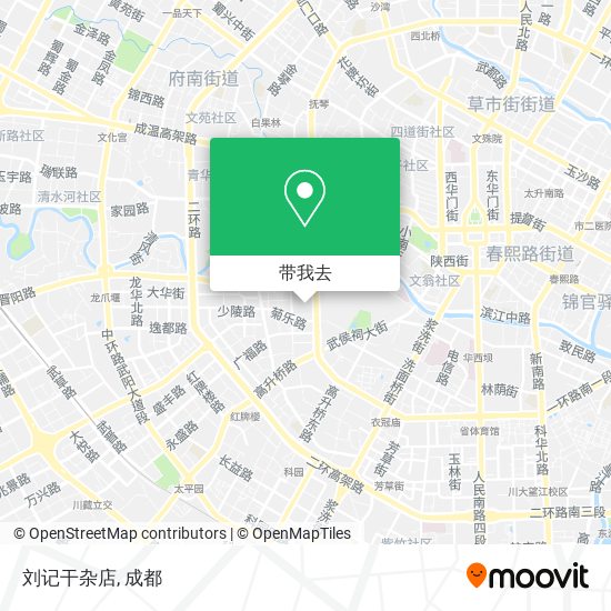 刘记干杂店地图