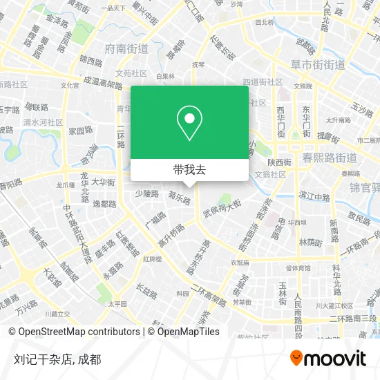 刘记干杂店地图