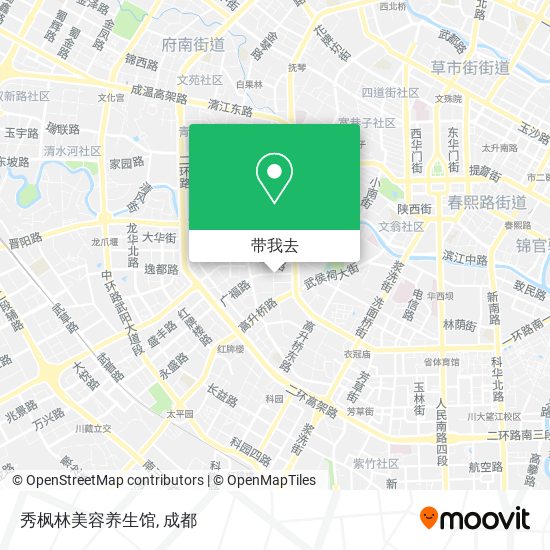 秀枫林美容养生馆地图