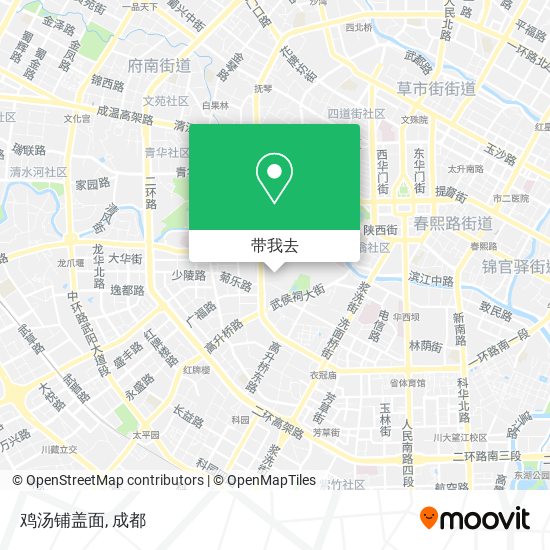 鸡汤铺盖面地图