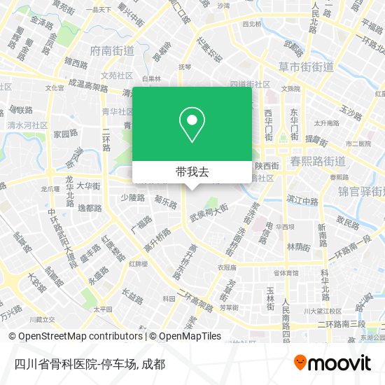 四川省骨科医院-停车场地图
