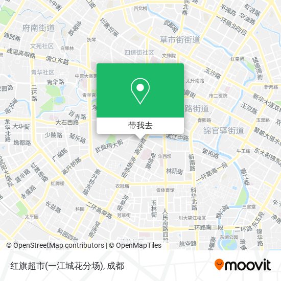 红旗超市(一江城花分场)地图