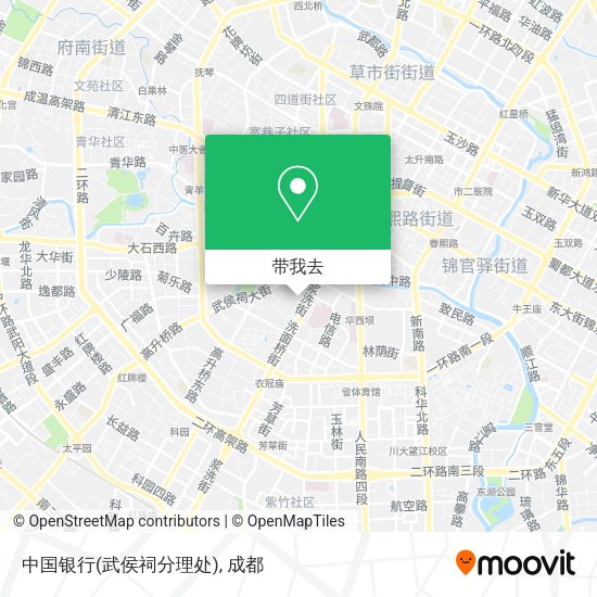 中国银行(武侯祠分理处)地图