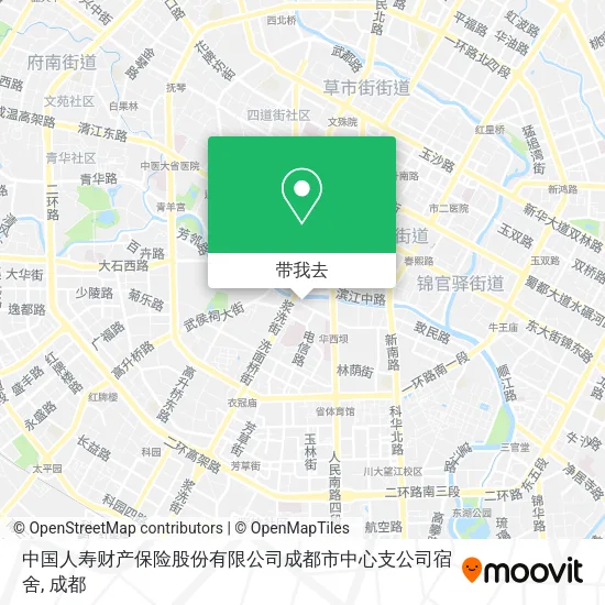 中国人寿财产保险股份有限公司成都市中心支公司宿舍地图