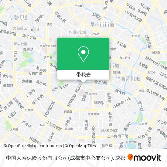 中国人寿保险股份有限公司(成都市中心支公司)地图