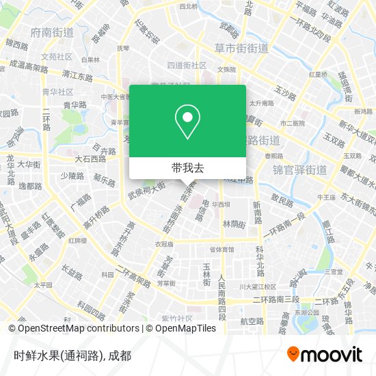 时鲜水果(通祠路)地图