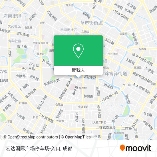 宏达国际广场停车场-入口地图