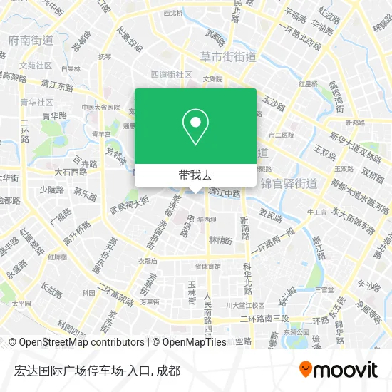 宏达国际广场停车场-入口地图